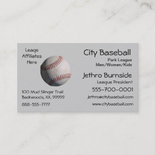 Tarjeta De Visita Bola de béisbol