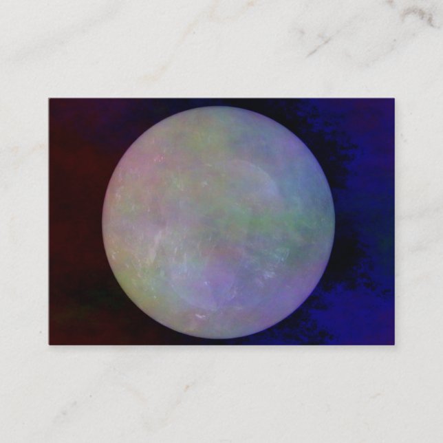 Tarjeta De Visita Bola de Crystall del cuarzo (Anverso)