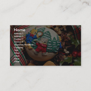 Tarjeta De Visita Bola del navidad del niño único