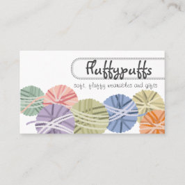 Tarjeta De Visita Bolas blandas de hilados de tejido de punto