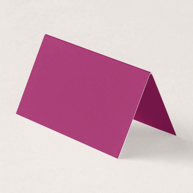 Tarjeta De Visita Bold Color Block Wedding Invite – Magenta (Anverso)
