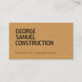 Tarjeta De Visita Bold Molded Realtor Business QR Code Light Tan