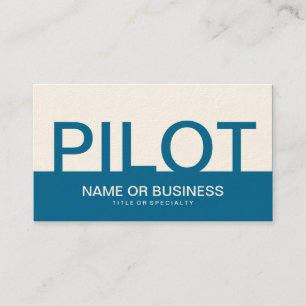 Tarjeta De Visita bold PILOT (personalizable de color)
