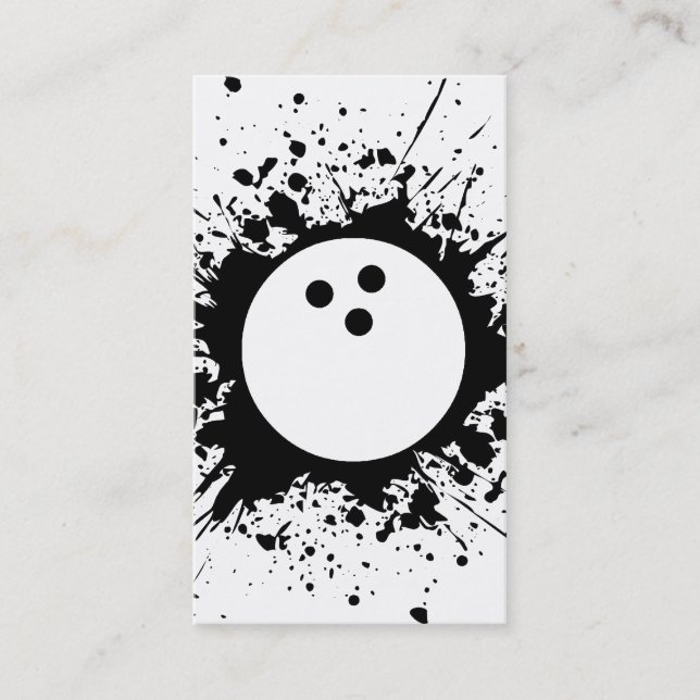 Tarjeta De Visita bolera (Anverso)