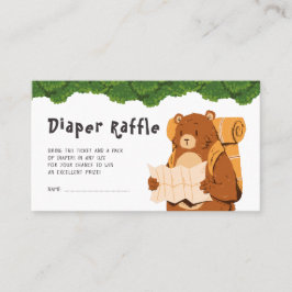 Tarjeta De Visita Boleto de Carrera Baby Shower Diaper Raffle