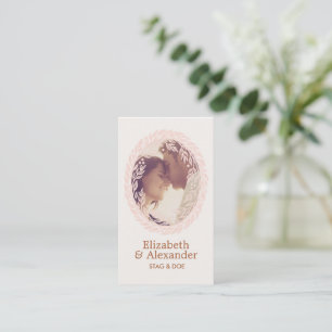 Tarjeta De Visita Boleto de Fiesta de Corona de Grabado en Madera - 