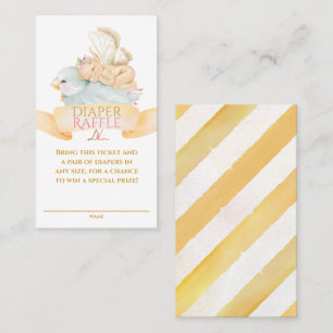 Tarjeta De Visita Boleto de Raffle con leche y fresa para bebés