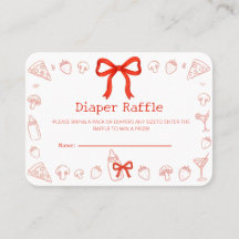 Boleto de Rifa de Pañales de Pizza Coquette