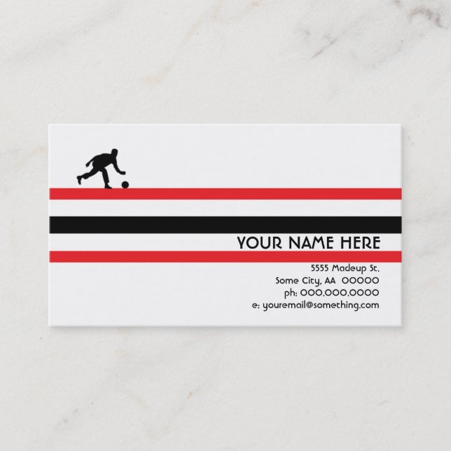 Tarjeta De Visita boliche : estrella aérea (Anverso)