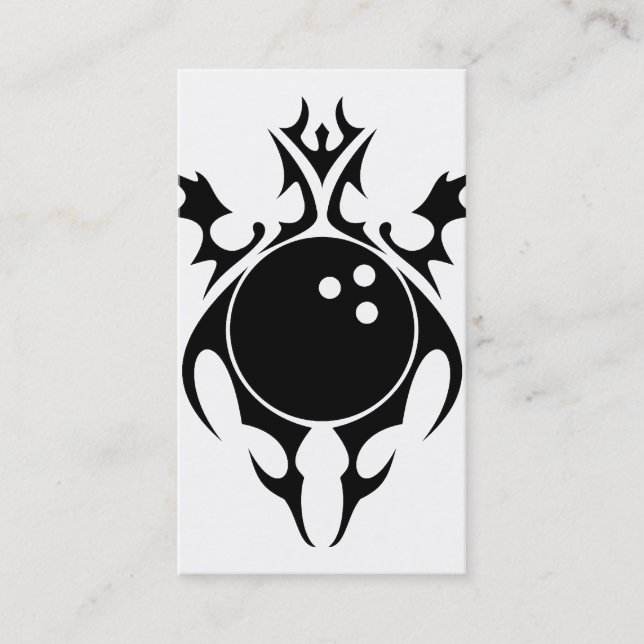 Tarjeta De Visita boliche tribal (Anverso)