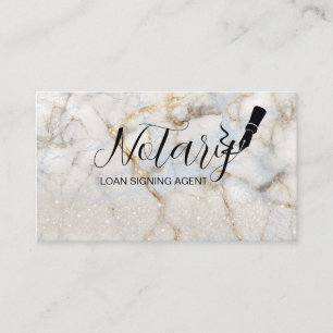 Tarjeta De Visita Bolígrafo de fuente de notario de mármol elegante