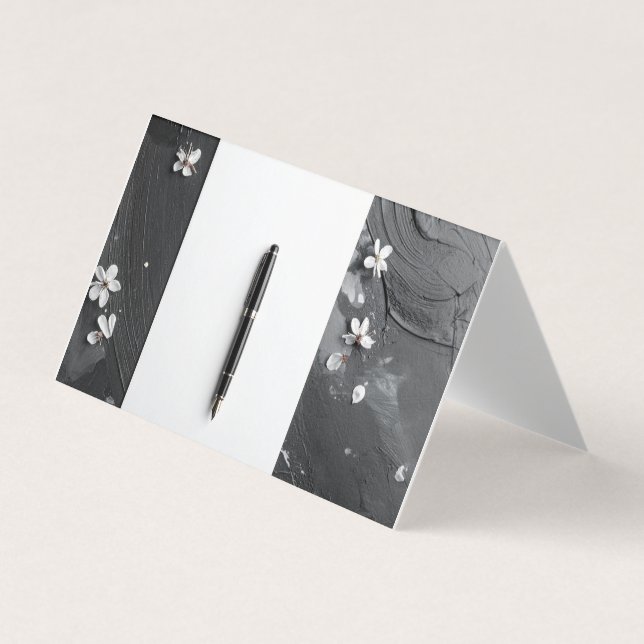 Tarjeta De Visita Bolígrafo y papel (Anverso)