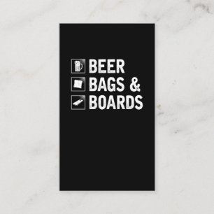 Tarjeta De Visita Bolsa de Cornhole y reproductor de maíz para bebe
