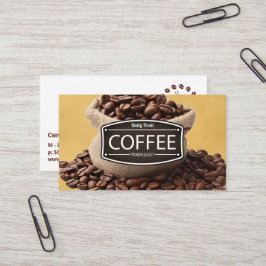 Tarjeta De Visita Bolsa de habas para café