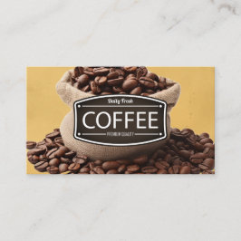 Tarjeta De Visita Bolsa de habas para café