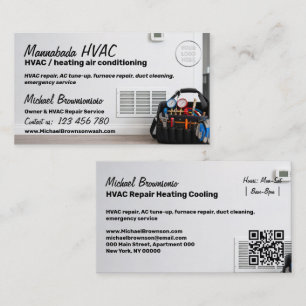 Tarjeta De Visita Bolsa de herramientas de HVAC Calibradores Ventila