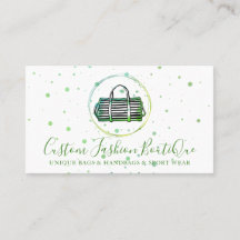 Bolsa de la tienda verde de Boutique de Moda