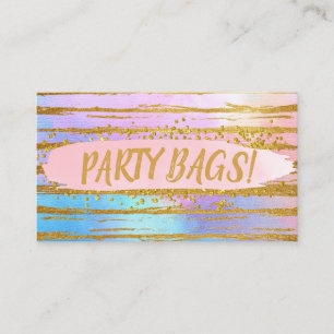 Tarjeta De Visita Bolsa favorita de la fiesta de cumpleaños de los