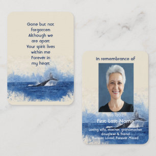 Tarjeta De Visita Bolsillo conmemorativo del océano oceánico de ball