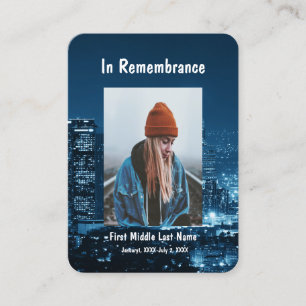 Tarjeta De Visita Bolsillo conmemorativo Keepsake City Lights Night