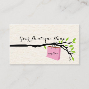 Tarjeta De Visita bolso de compras, boutique el dise