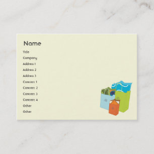 Tarjeta De Visita Bolsos de compras - rechonchos