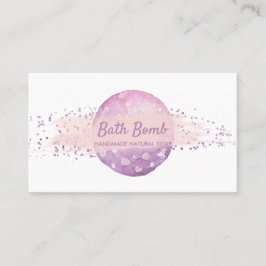 Tarjeta De Visita Bomba de Baño Jabón Natural Spa