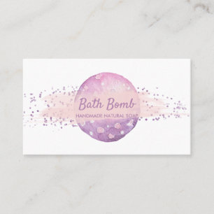 Tarjeta De Visita Bomba de Baño Jabón Natural Spa