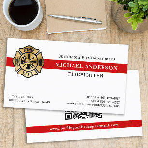 Tarjeta De Visita Bombardero con logotipo de código QR del Personali