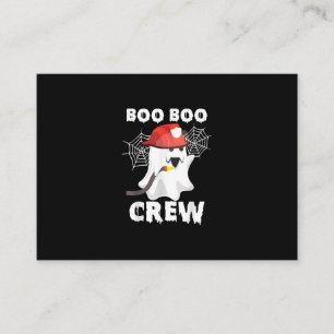 Tarjeta De Visita Bombero Boo Boo Crew Halloween Fantasma