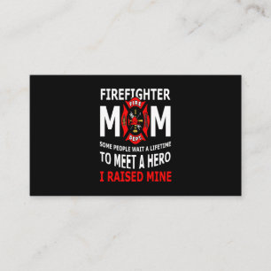 Tarjeta De Visita Bombero   Mamá bombera algunas personas