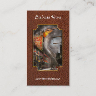 Tarjeta De Visita Bombero - Nueva York NY - Muéstrame una señal 1916