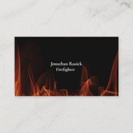 Tarjeta De Visita Bombero único