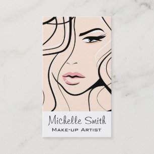 Tarjeta De Visita Bonita marca de artista pastel