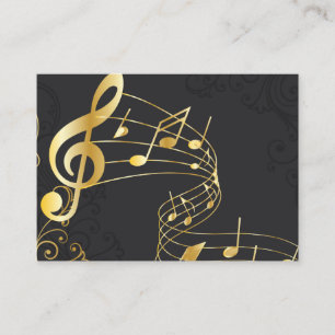 Tarjeta De Visita Bonita nota musical Diseño de lujo
