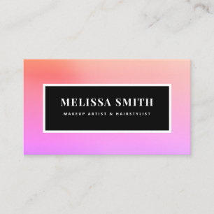 Tarjeta De Visita Bonita playa de verano fresca y luminosa