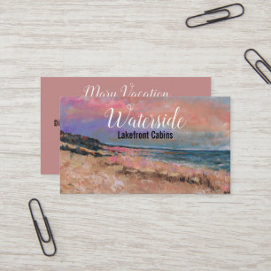 Tarjeta De Visita Bonito cuadro de playa