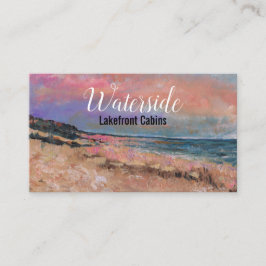 Tarjeta De Visita Bonito cuadro de playa