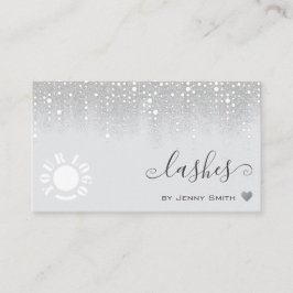 Tarjeta De Visita Bonito de la plantilla de logotipo Lluvia de Purpu