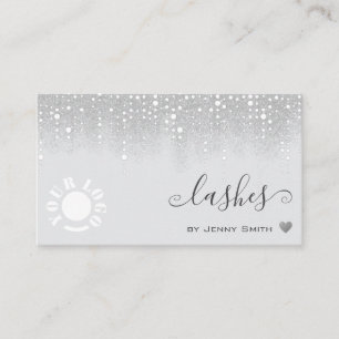 Tarjeta De Visita Bonito de la plantilla de logotipo Lluvia de Purpu