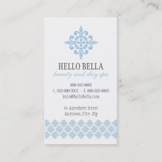Tarjeta De Visita BONITO ESTILO simple motif moderno azul pálido beb