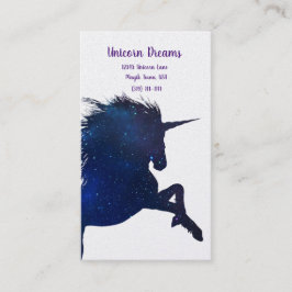Tarjeta De Visita Bonito Galaxy Unicorn