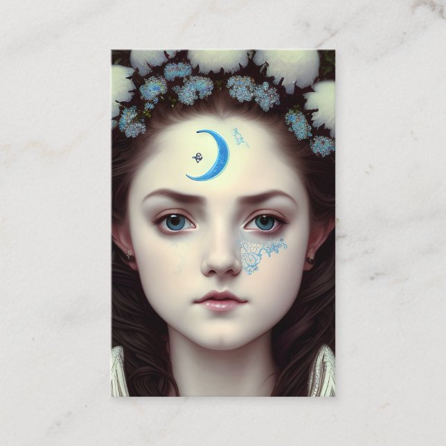 Tarjeta De Visita Bonito gráfico Princesa (Anverso)