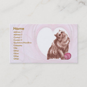 Tarjeta De Visita Bonito Kitty