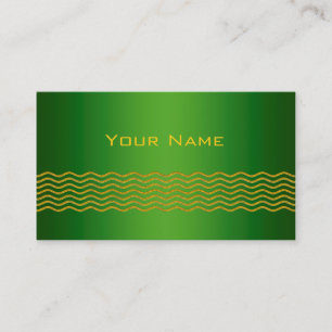 Tarjeta De Visita Bonito Olas de oro + tu trasero, texto e ideas