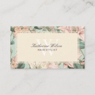 Tarjeta De Visita Bonito Pastel Floral