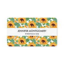 Bonito Patrón amarillo y verde girasol