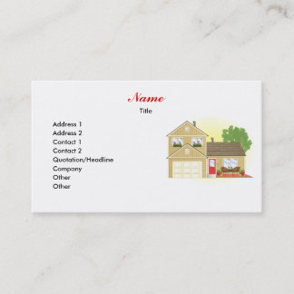Tarjeta De Visita Bonito Pequeña Casa