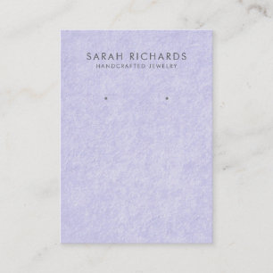 Tarjeta De Visita Bonito Periwinkle Purple Jewelry Earl Display