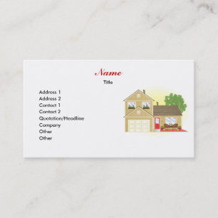 Tarjeta De Visita Bonito poca casa